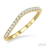 1/5 Ctw Round Cut Diamond Wedding Band in 14K Yellow Gold