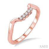 1/20 Ctw Round Cut Diamond Wedding Band in 14K Rose Gold