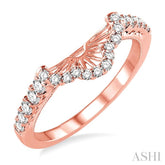 3/8 Ctw Round Cut Diamond Wedding Band in 14K Rose Gold