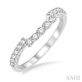 1/2 Ctw Round Cut Diamond Wedding Band in 14K White Gold