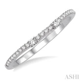 1/6 Ctw Round Cut Diamond Wedding Band in Platinum