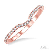 1/6 Ctw Round Cut Diamond Wedding Band in 14K Rose Gold