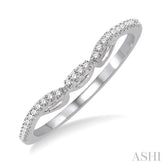 1/6 Ctw Diamond Wedding Band in 14K White Gold