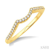 1/8 Ctw Round Cut Diamond Wedding Band in 14K Yellow Gold