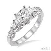 1/3 Ctw Diamond Semi-Mount Engagement Ring in 14K White Gold
