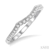 1/6 Ctw Round Cut Diamond Wedding Band in 14K White Gold