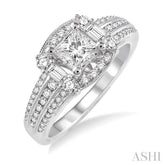 1/2 ctw Diamond Semi-Mount Engagement Ring in 14K White Gold