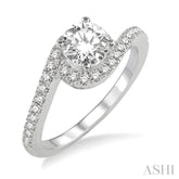1/3 Ctw Diamond Semi-Mount Engagement Ring in 14K White Gold