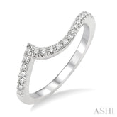 1/5 Ctw Round Cut Diamond Wedding Band in 14K White Gold