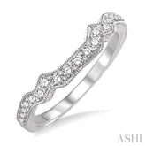 1/3 Ctw Diamond Matching Wedding Band in 14K White Gold