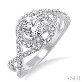 1/3 Ctw Diamond Semi-Mount Engagement Ring in 14K White Gold
