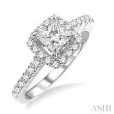 1/2 Ctw Diamond Semi-Mount Engagement Ring in 14K White Gold