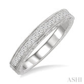 1/3 Ctw Princess Cut Diamond Matching Wedding Band in 14K White Gold