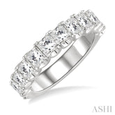 2 3/8 Ctw Princess Cut Diamond Matching Wedding Band in 18K White Gold