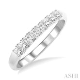 3/8 Ctw Princess Cut Diamond Wedding Band in 14K White Gold