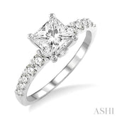 1/3 Ctw Diamond Semi-Mount Engagement Ring in 14K White Gold
