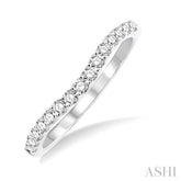 1/4 Ctw Round Cut Diamond Wedding Band in Platinum