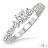 1/5 Ctw Diamond Semi-Mount Engagement Ring in 14K White Gold