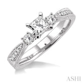 1/5 ctw Diamond Semi-Mount Engagement Ring in 14K White Gold