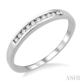 1/10 Ctw Round Cut Diamond Band in 14K White Gold