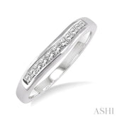 1/4 Ctw Princess Cut Diamond Matching Wedding Band in 14K White Gold