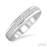 1/2 Ctw Princess Cut Diamond Wedding Band in 14K White Gold