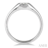 1/6 Ctw Cushion Shape Lovebright Diamond Ring in 14K White Gold