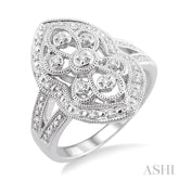 1/6 Ctw Round Cut Diamond Fashion Ring in Sterling Silver