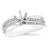 14KT Gold Diamond Semi-Mount Engagement Ring