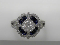 Sapphire and Diamond Ring