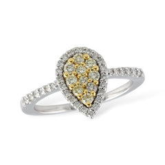 14KT Gold Ladies Yellow Diamond Fashion Ring