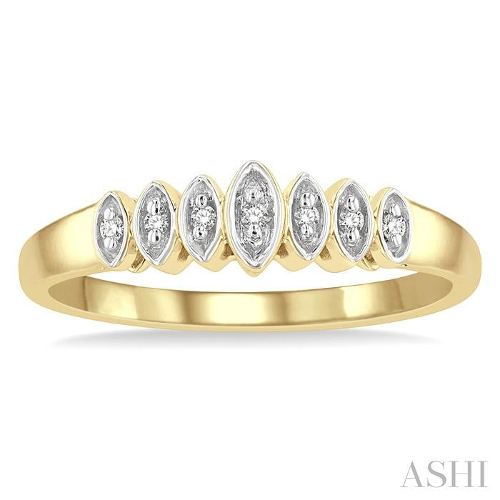 1/20 Ctw Round Cut Diamond Ring in 10K Yellow Gold
