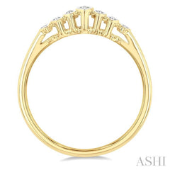 1/20 Ctw Round Cut Diamond Ring in 10K Yellow Gold