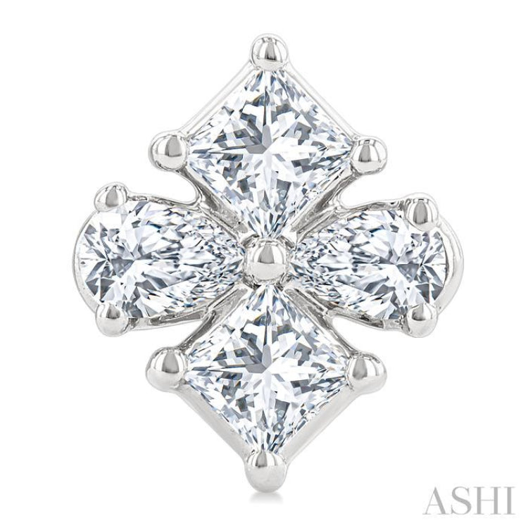 .35CTTWDM MIXED FANCY SHAPE ER WG 14K-G*