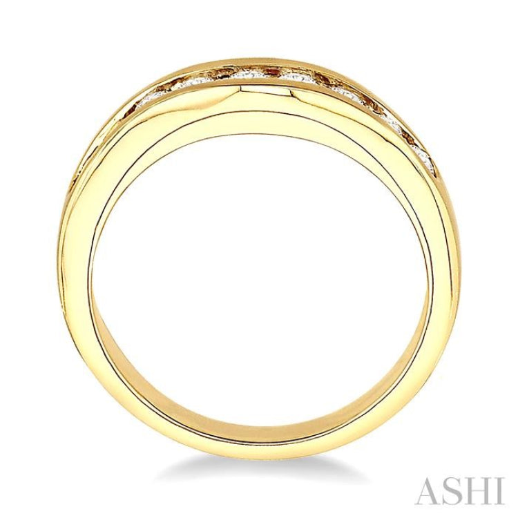 1/2 Ctw Round Diamond Matching Wedding Band in 14K Yellow Gold