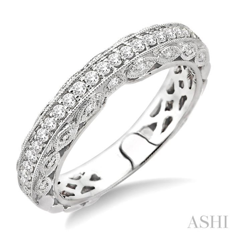 3/8 ctw Diamond Matching Wedding Band in 14K White Gold