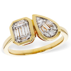 14KT Gold Ladies Diamond Fashion Ring