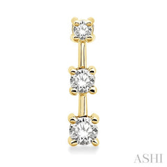 1 Ctw Round Cut Diamond Earrings in 14K Yellow Gold