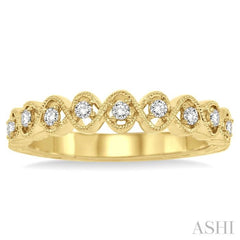 1/6 Ctw Round Diamond Wedding Band in 14K Yellow Gold