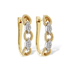 14KT Gold Diamond Earrings