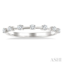 1/5 Ctw Round Cut Diamond Fashion Band in 14K White Gold