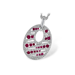 14KT Gold Ruby Necklace
