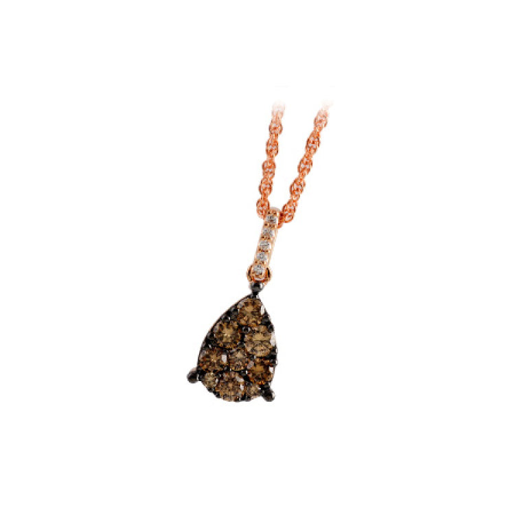 14KT Gold Brown Diamond Necklace