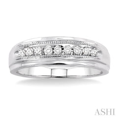 1/8 Ctw Round Cut Diamond Women's Ring in 14K White Gold