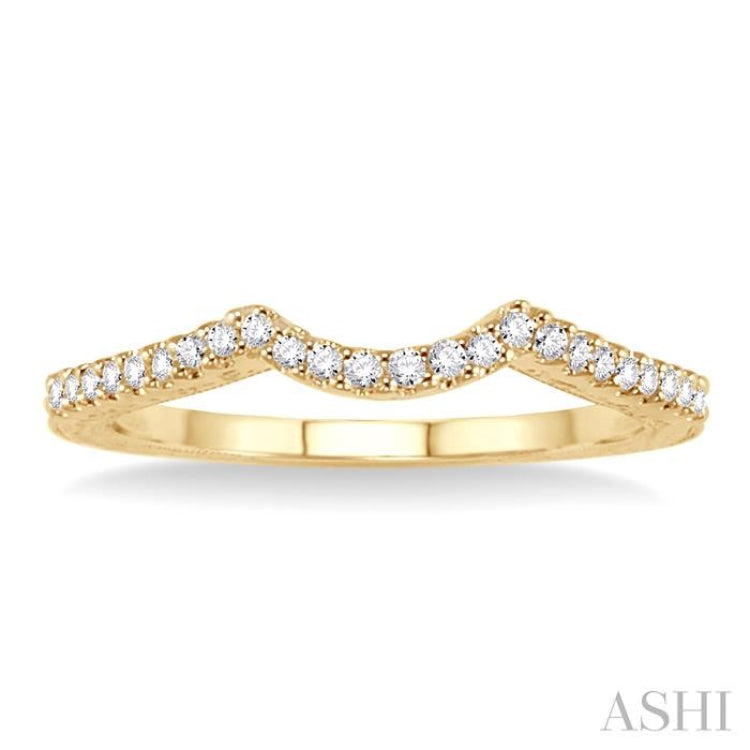 1/8 Ctw Diamond Matching Wedding Band in 14K Yellow Gold