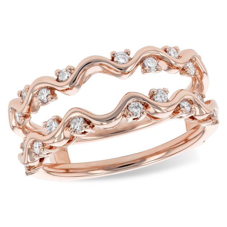 14KT Gold Ladies Diamond Wrap/Guard
