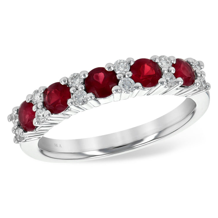 14KT Gold Ladies Ruby Wedding Ring