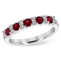 14KT Gold Ladies Ruby Wedding Ring