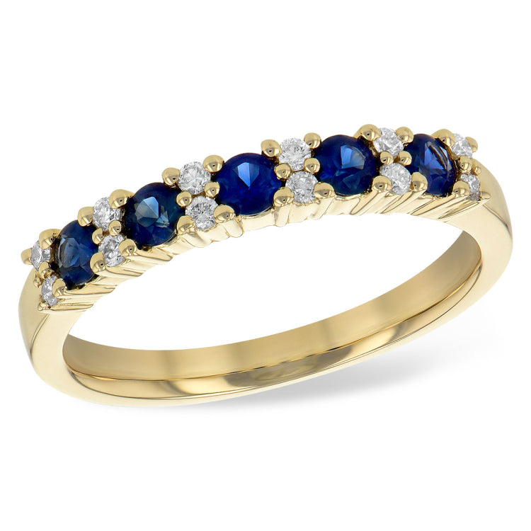 14KT Gold Ladies Sapphire Wedding Ring