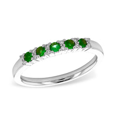 14KT Gold Ladies Emerald Wedding Ring
